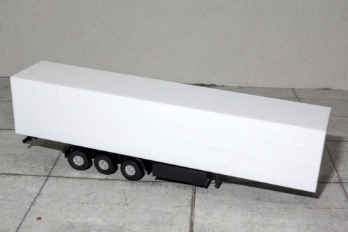 Herpa 086134 - escala N - mini kit construido - semirremolque lona cortina 3 ejes - blanco | Zustand: Neu