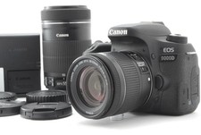 Canon EOS 77D 9000D Double Zoom Lens Kit 18-55 55-250 JAPAN Top MINT/SC6233 