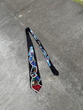 Vtg Looney Tunes Tie Bugs Taz Marvin Elmer & More Movie Film Reel Black 58 x 4