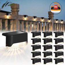 16 Pack Solar Step Lights Outdoor Waterproof Deck Fence Stair LED