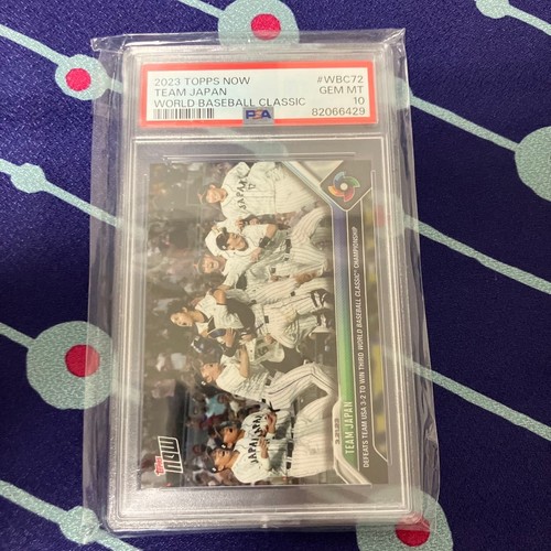 Shohei Ohtani Team Japan 2023 Topps Now WBC #WBC72 Champions PSA 10