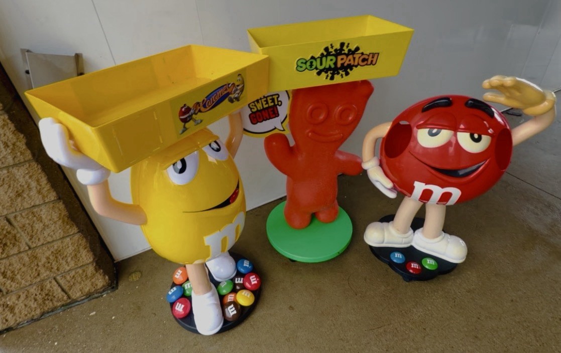 Sour Patch Kids Candy Store Display With Storage Tray Caster