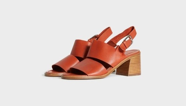 Women Comptoir Des Cotonniers Heels Brown Leather