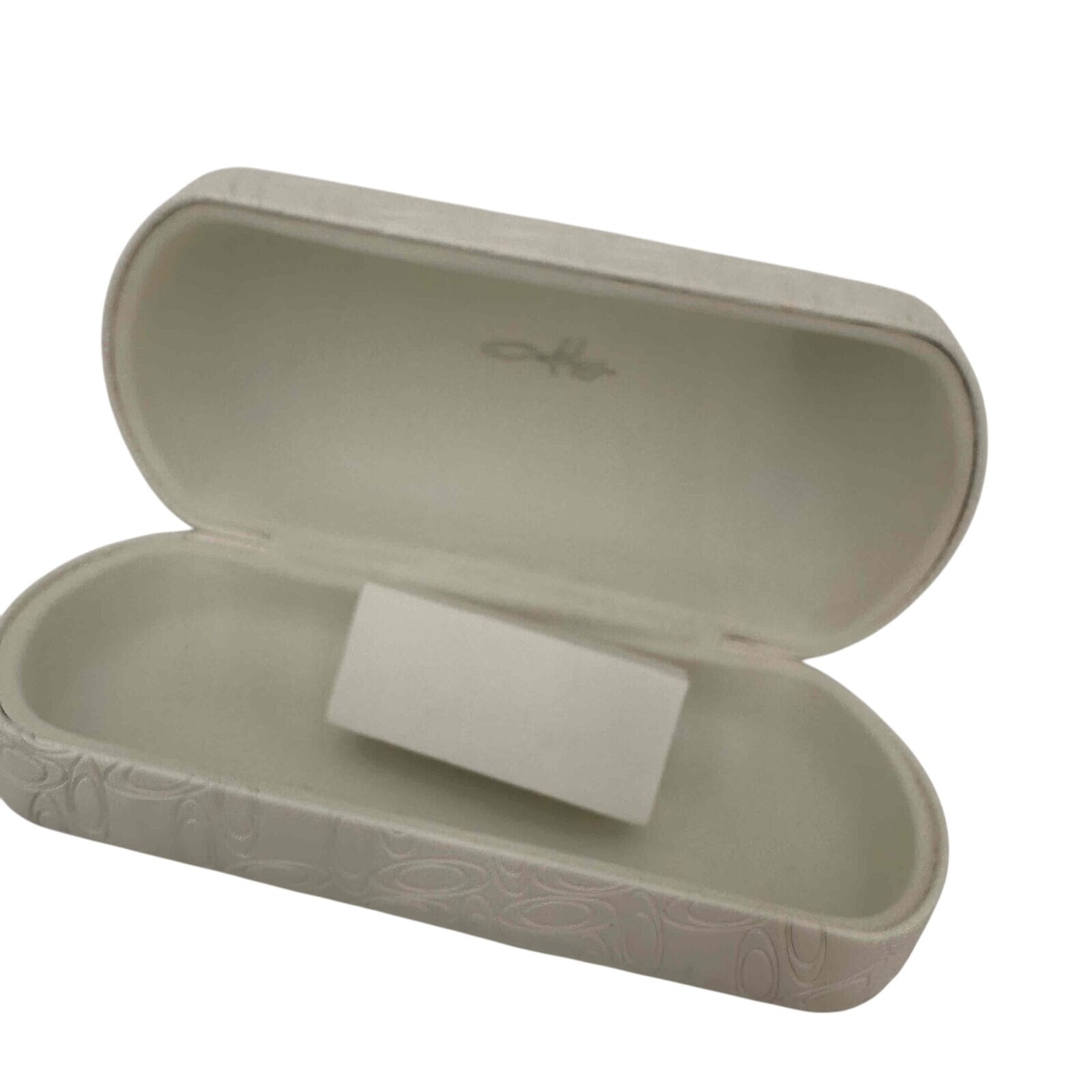 Oakley White Patterned Hard Shell Eyeglass Case S… - image 6