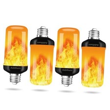 Flame Light Bulbs, 4 Modes LED Flame Effect Light Bulb, E26 Base 4 Pack