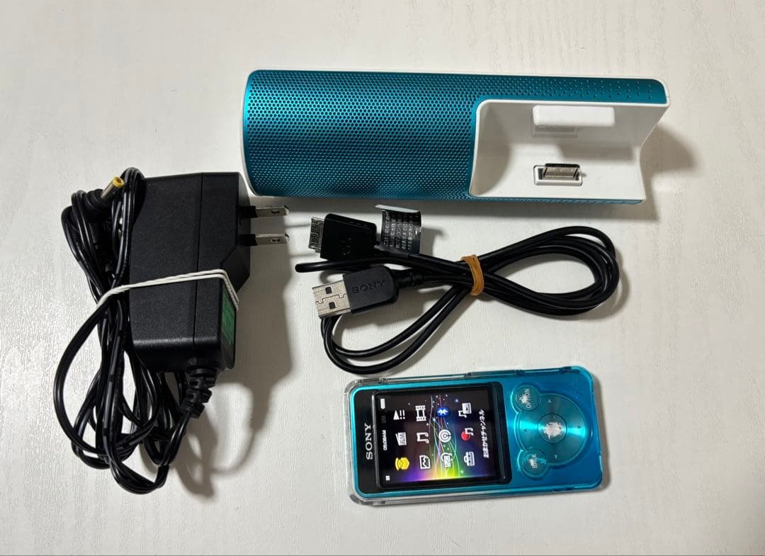 SONY NW-S14 MP3 Player Walkman Blue 8GB Accessories Used | eBay