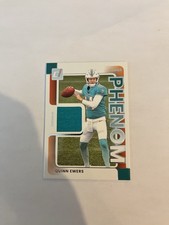 2025 Panini Donruss Rookie Phenom Jerseys #RPJ-QES Quinn Ewers Dolphins NFL