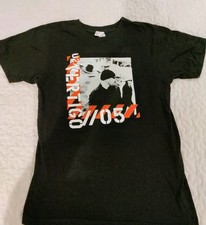 U2 Vertigo 2005 Tour Graphic T-Shirt Size S Black made in USA unisex cotton