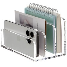 Best SANRUI Acrylic Mail File Organizer Sorters for Desk 3 Upright Compartments