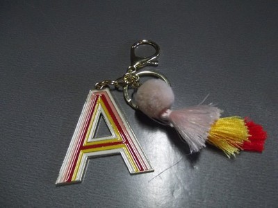 Unique Collectible Key Chain Metal 2''in  Multicolor A with Tassels