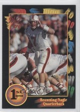 1991 Wild Card Draft Browning Nagle #64 Rookie RC 0b5. rookie card picture