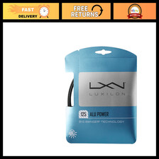 WILSON Luxilon ALU Power Black 125 Tennis String - Set, Black