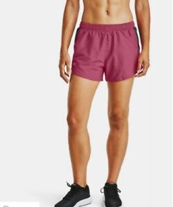 UNDER-ARMOUR-WOMEN-039-S-HEATGEAR-RUNNING-SHORTS-PINK-SZ-S-M-OR-L-1293874-NWT
