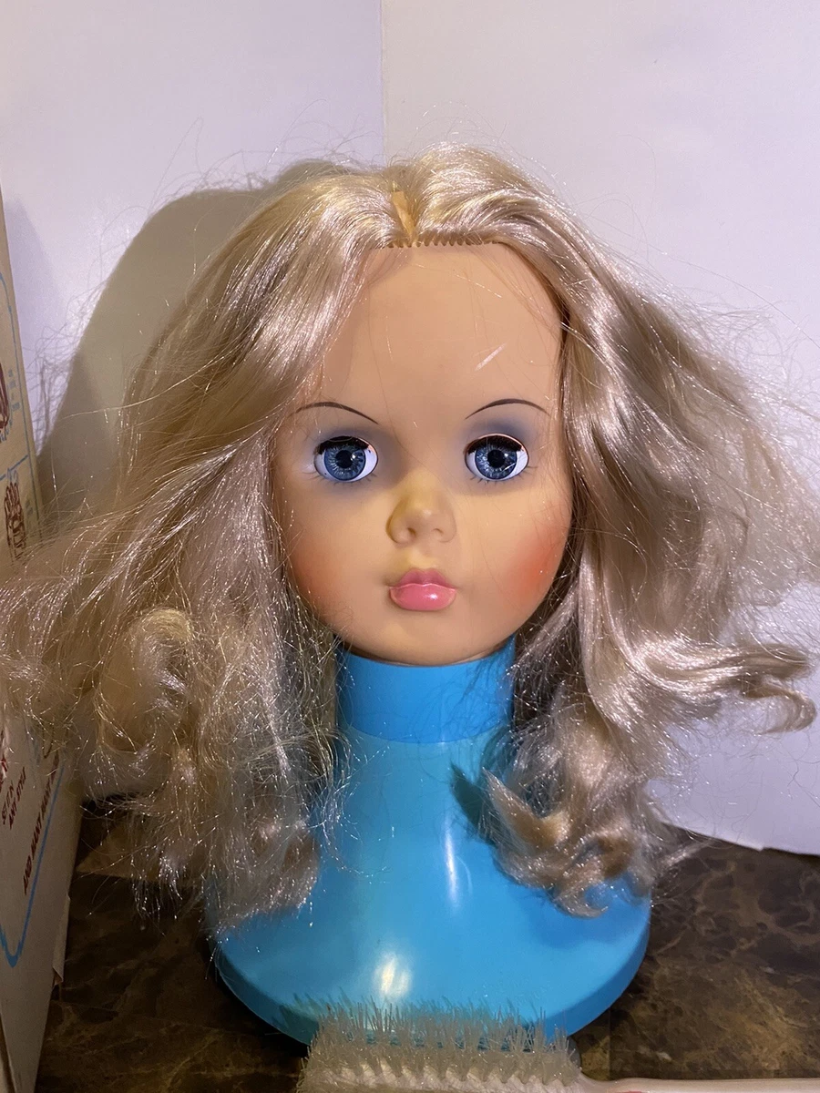 Vintage NASCO Hair Styling Mannequin Kit CLAUDETTE Blonde Doll Head 1967 Box