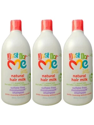 3x Just For Me Natural Hair Milk Sulfate-free Moisture Soft Shampoo 399ml