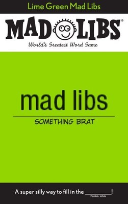 Lime Green Mad Libs: World's Greatest Word Game, Taschenbuch von Monaco, Jack, ...