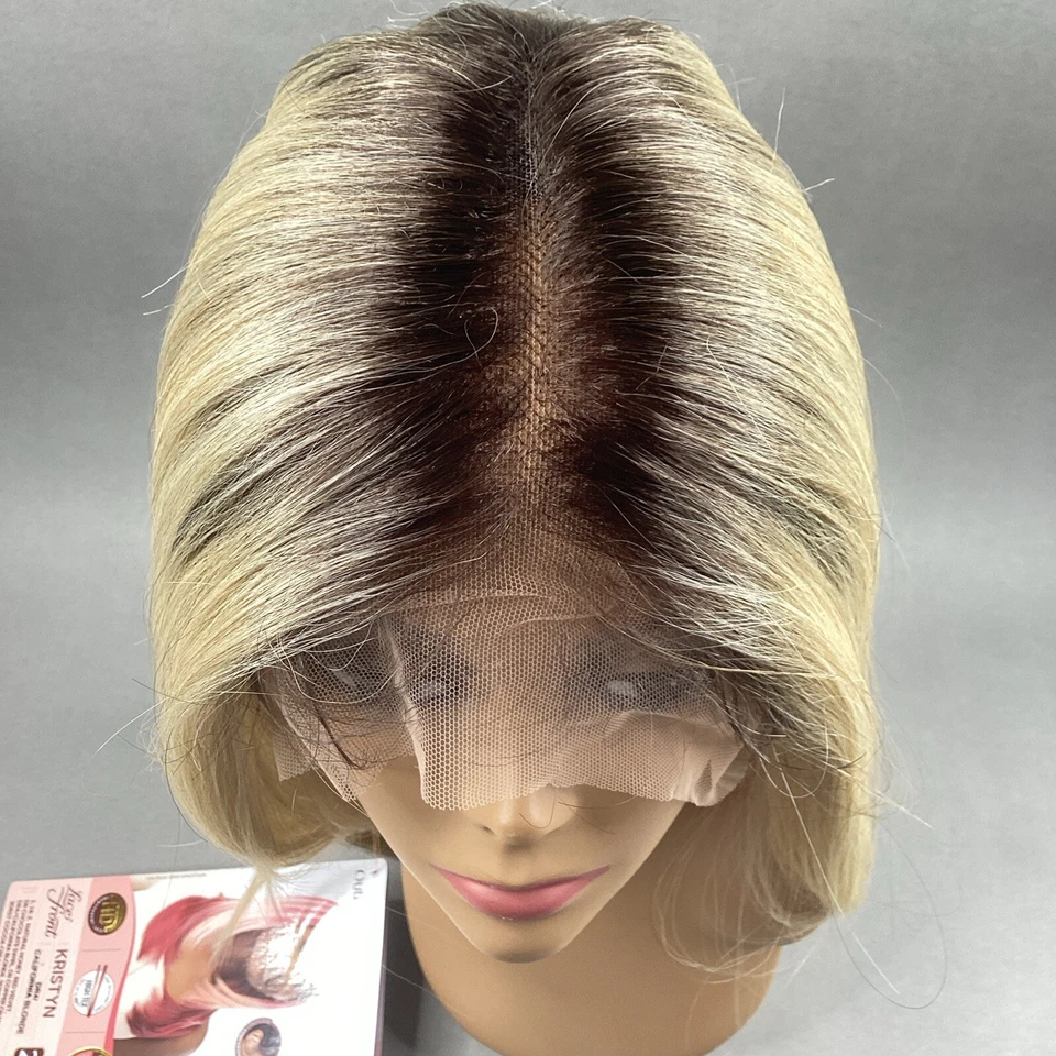 Kristyn Wig #DR4/California Blonde Straight Melted Hairline Synthetic Lace Front - Image 3 of 4