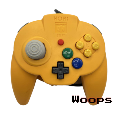 Nintendo 64 N64 Hori Pad Mini Controller Yellow Tested Work | eBay