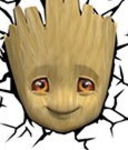 Marvel 3D LED Leuchte Baby Groot Face 3D - Bild 2 von 3