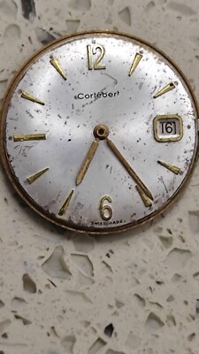 VINTAGE  CORTEBERT CAL. 291 ICOMPLETE  MOVEMENT NOT WORK GOOD BALANCE FOR PARTS