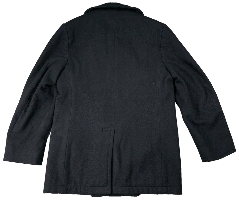 Chaqueta Abrigo Vintage Peacoat 40R Edición Marina de los Estados Unidos Ropa Esterlina Boston Militar Años 80 Foto 2 de 4