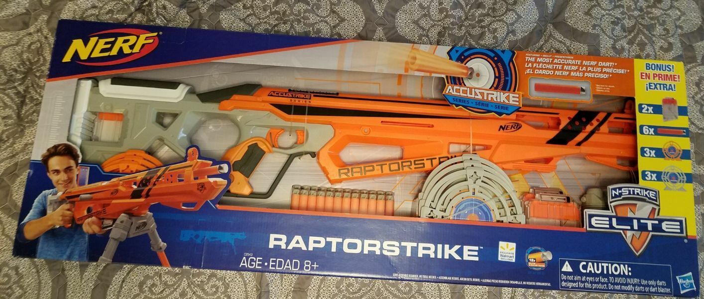 Lança Dardo Nerf Accustrike Raptorstrike - Hasbro em Promoção na