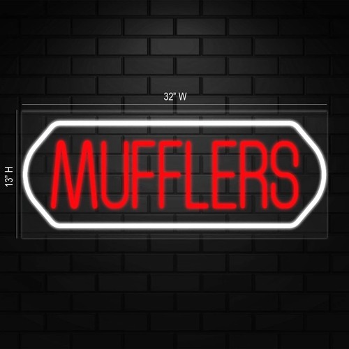 Schalldämpfer Schild für Business Displays | LED Flex Neon | 32" B x 13" H x 1" T - Bild 3 von 4