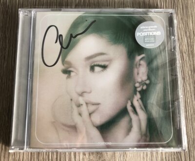 ARIANA GRANDE SIGNED AUTOGRAPH POSITIONS FRAMED & MATTED CD | eBay