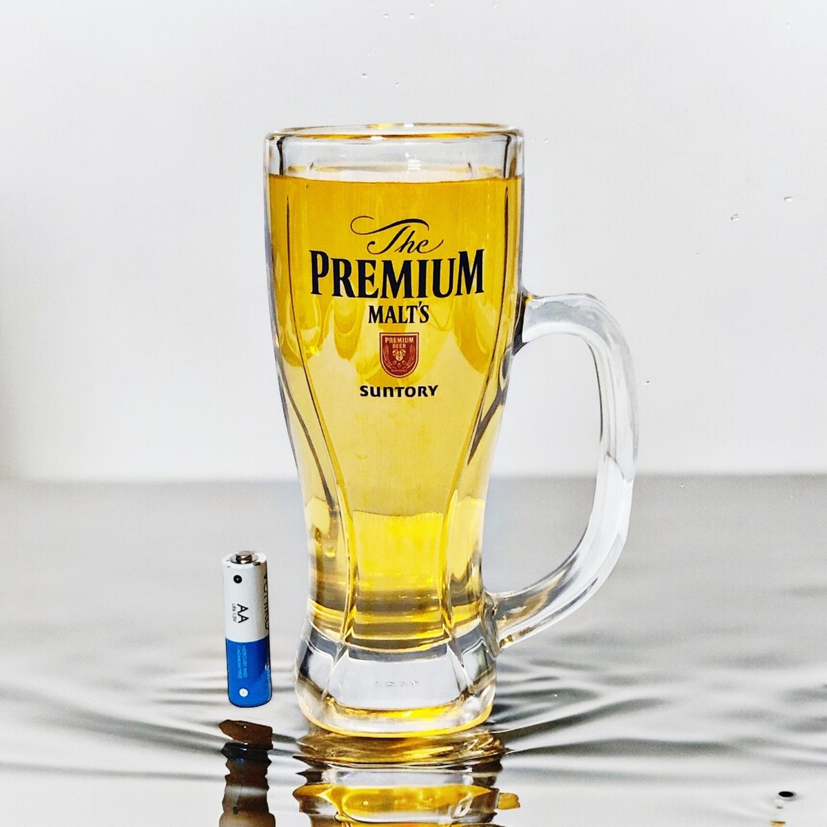 The Premium Malt Suntory Whisky Glass Beer Thick Mug W The Premium Malt Suntory Whisky Glass Beer Thick Mug W