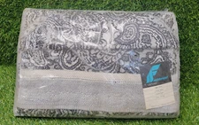 Vtg Fieldcrest Towel Gift Set New Old Stock Grey Black White - Bath, Guest, Wash