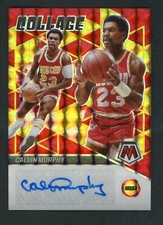2023-24 CALVIN MURPHY AUTO PANINI MOSAIC RED GOLD COLLAGE AUTOGRAPHS
