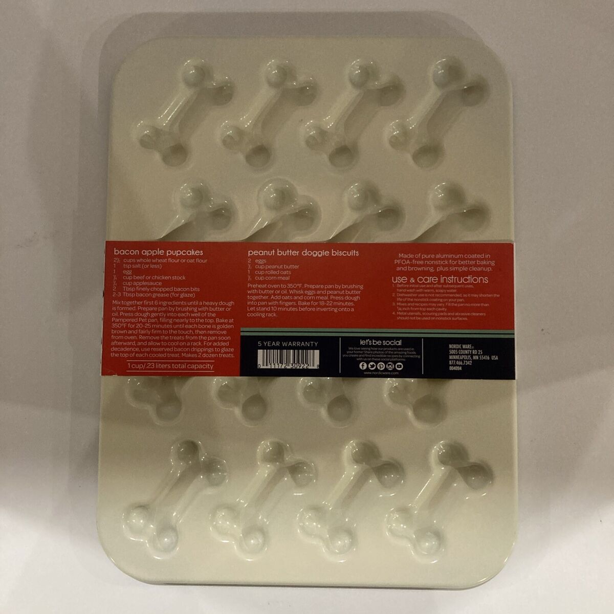 Nordic Ware Bakeware Puppy Love Treat Pan Dog Cookie Baking Nordic Ware Bakeware Puppy Love Treat Pan Dog Cookie Baking