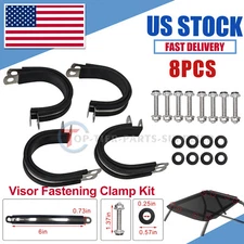 8-PCS 1.75" 1-3/4" Tube Roll Cage Clamp Quick Connect UTV ATV Windshield Roof