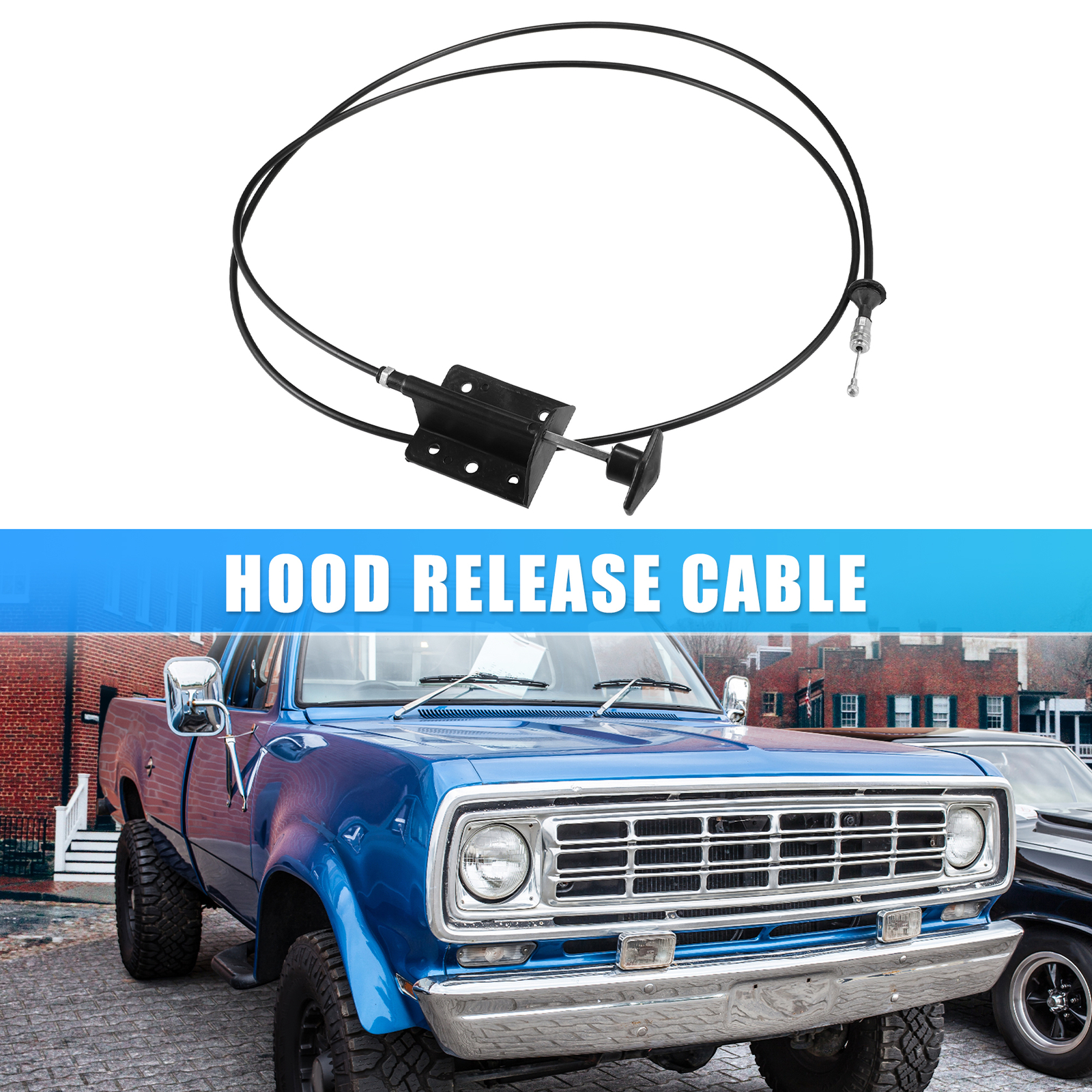 Hood Release Cable for Dodge D150 D250 W150 W250 Ramcharger 8193 No