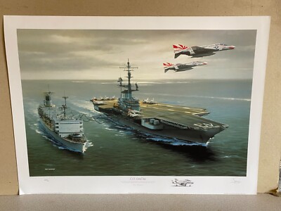 American Naval Aviation Kunstdruck Flugzeugträger USS Korallenmeer CV-43