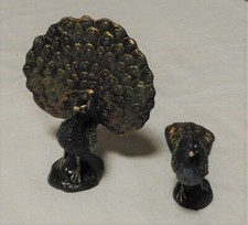 2 Massefiguren - Pfau - Wie Lineol Elastolin (A)