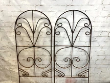 QTY 2 - 36" Tanee Trellis Garden Support - Wrought Iron Climbing Vine support