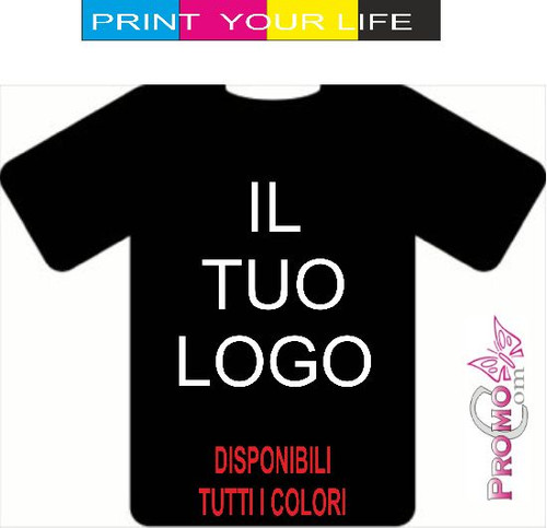 200 T-SHIRT MAGLIETTE PERSONALIZZATE IN SERIGRAFIA 1 COLORE by PROMOCOMWEB  | eBay