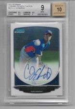Carl Edwards CJ 2013 Bowman Chrome RC Card Auto BGS MINT 9 Rookie 10 Autograph