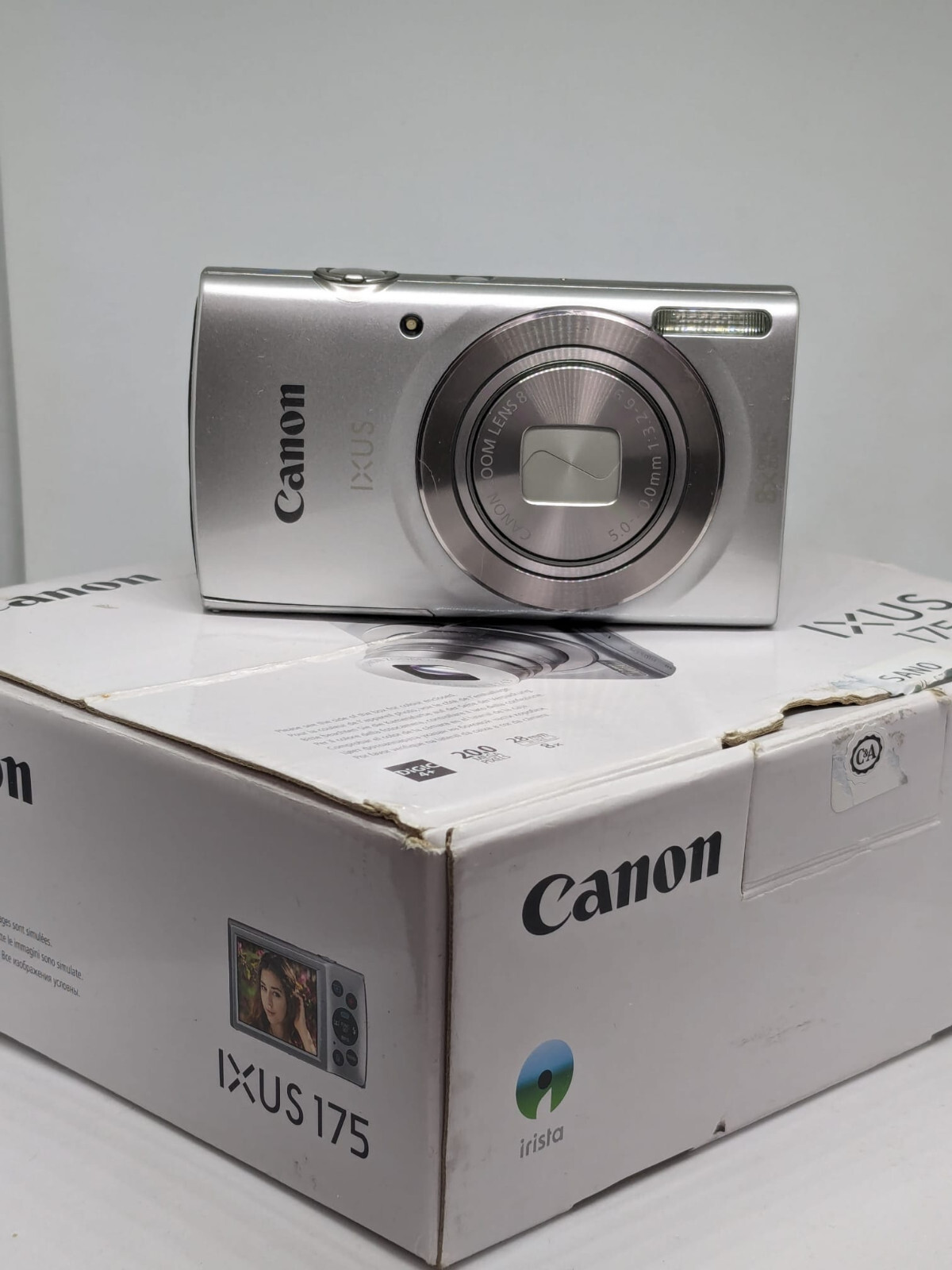 Canon PowerShot IXUS 175 / ELPH 180 Digital Camera Silver eBay
