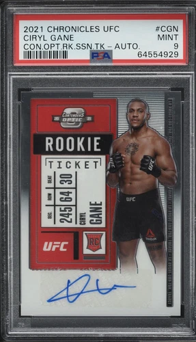 2021 Panini Chronicles CIRYL GANE RC Contenders Optic Auto Heavyweight Psa 9
