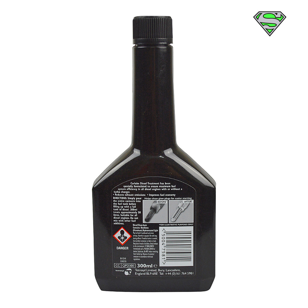 300ml Carlube Diesel Treatment Improves Power & Response Cleans