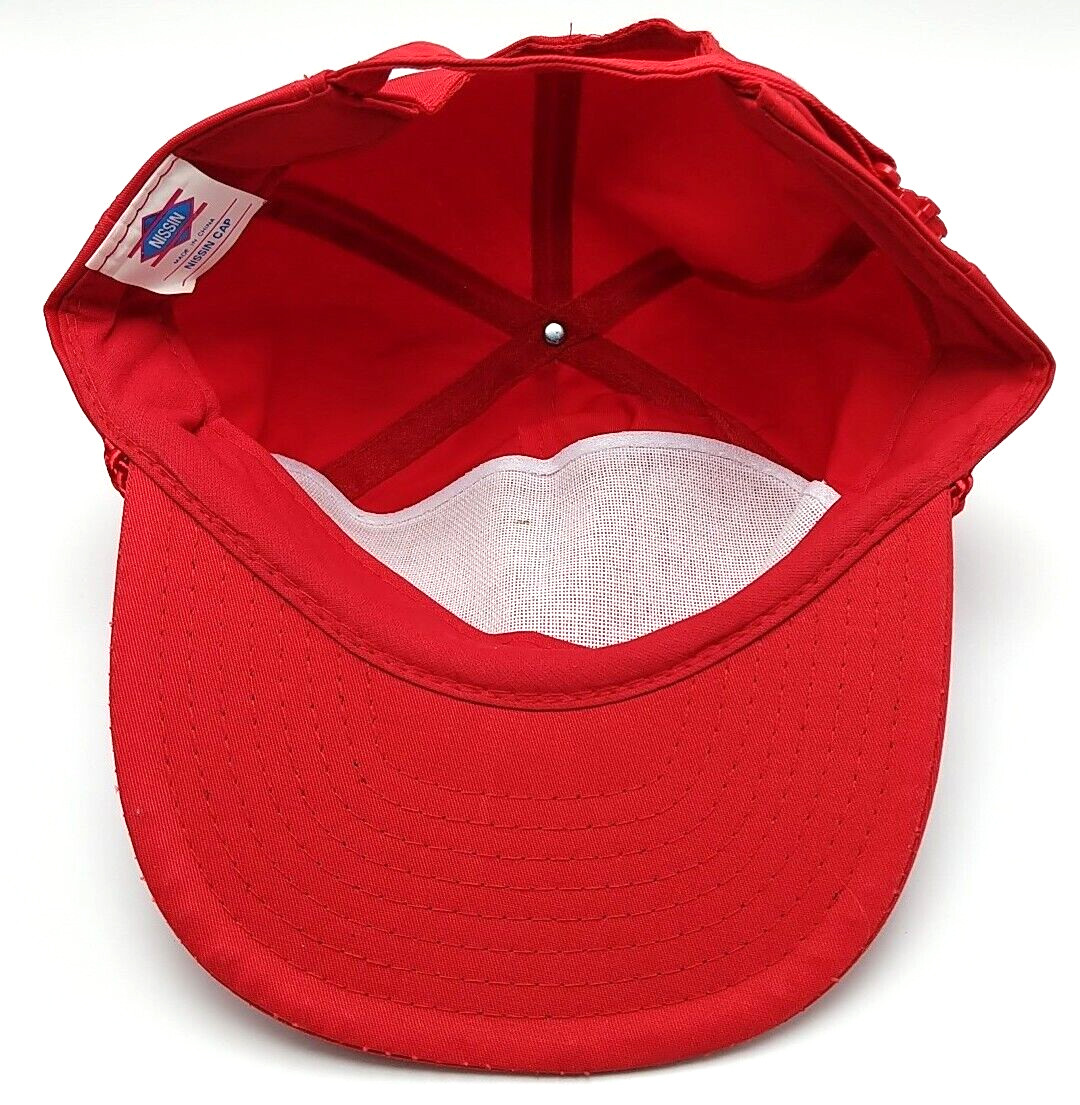 LARSON STORM DOOR COMPANY hat vintage red adjustable cap View 5