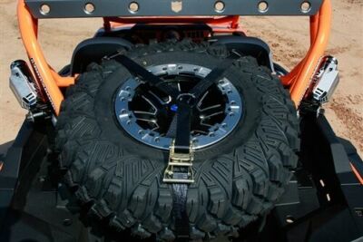 Pro Armor Spare Up to 32'' Wheel & Tire Tie Down Y Strap UTV 3 Way Ratcheting
