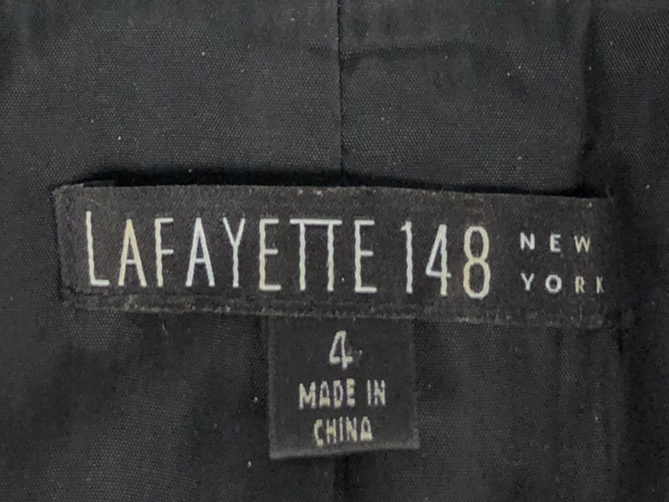 Lafayette 148 New York Womens 4 Blazer Wool Blend Animal Print Leopard