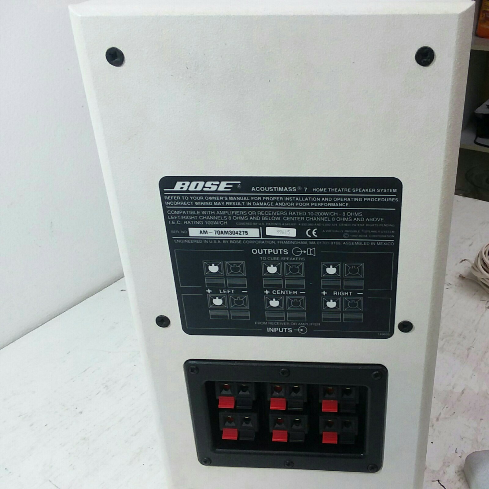 Bose Acoustimass 7 Home Theater Speaker System eBay