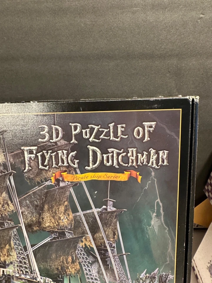 Kit Modelo 3D/LED Barco Pirata Holandés Volador/Caja Abierta Rompecabezas/Contenido Sellado Foto 4 de 4