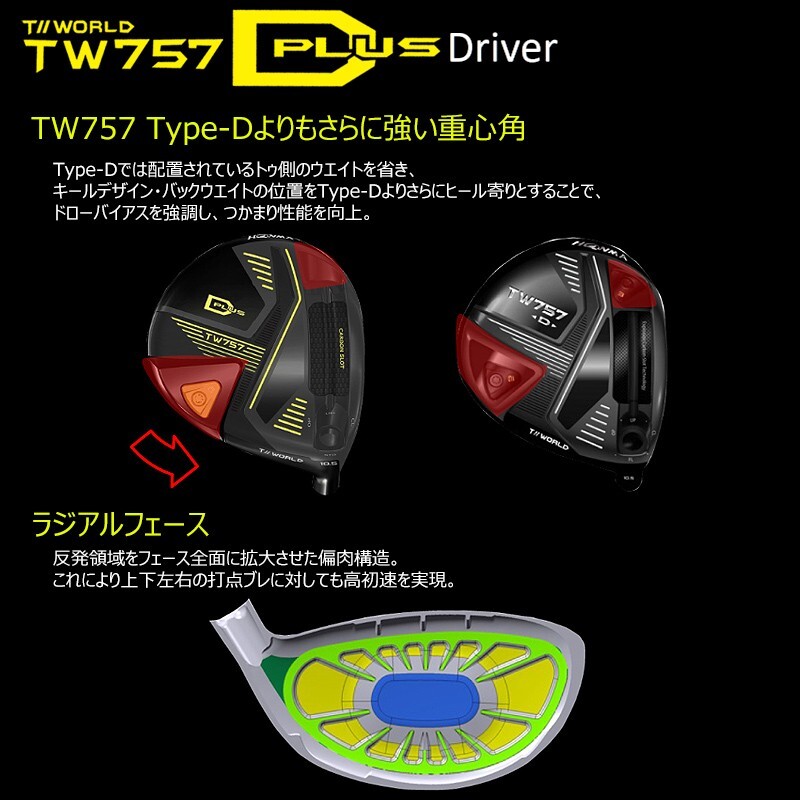 HONMA Tour World 2022 TW757 D PLUS Driver 9.0 Vizard 45 Graphite