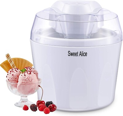 Eismaschine,Sweet Alice 1,5L Elektrische Speiseeisbereiter IceCream Maker Yogurt
