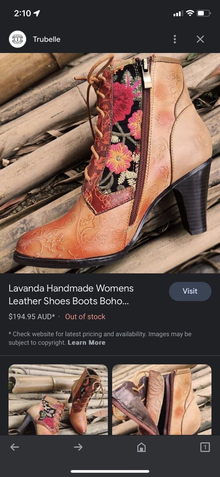 Boho Boots Size 39Ladies/ 8us - image 15
